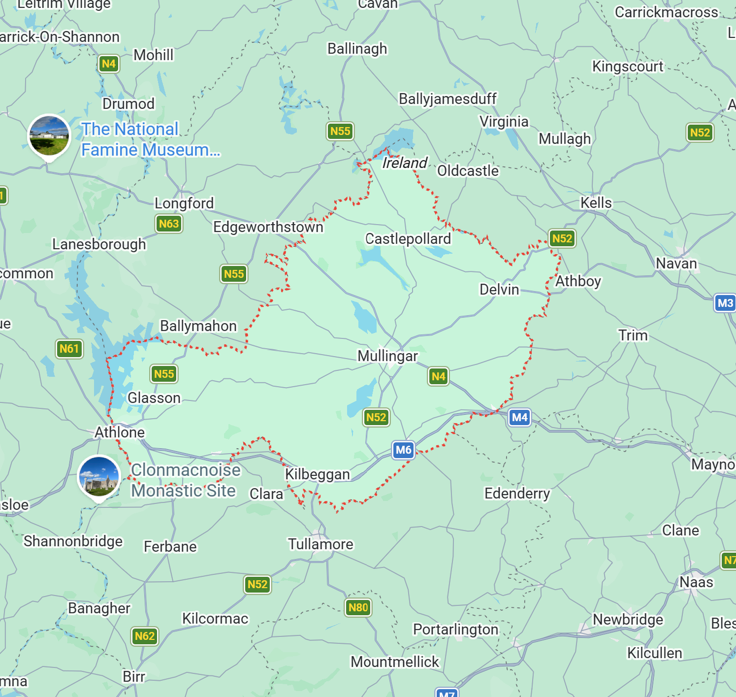 Westmeath Map