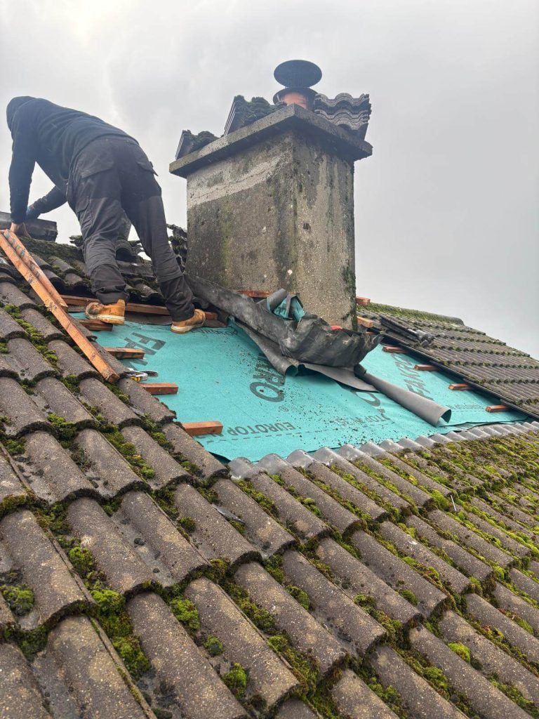 fixing a leaky chimney