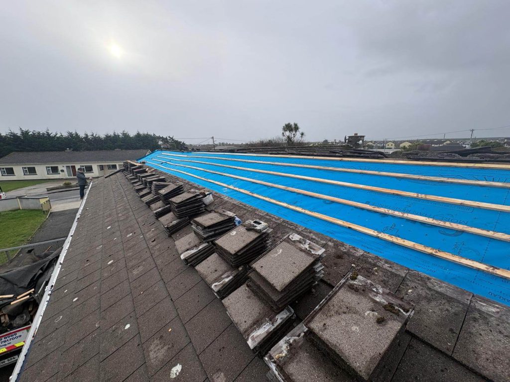 replacing underlay on roof
